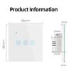 Factory EU 3 Gang White/Black/Gold WiFi Wall Touch Light Switch Remote Control Works Alexa Google Home Yandex Made Glass PC 10A