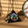 Small Orgonite Pyramids 5.5x4.5cm – Chakra Buddha – Black Tourmaline Chips