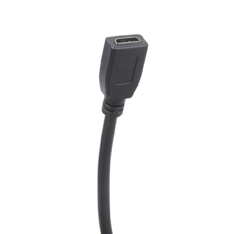 3A Charging Cord USB 5Pin to Type C Extension Cable 1 to 2 Built In Switching Button for Phones and Small Gadgets