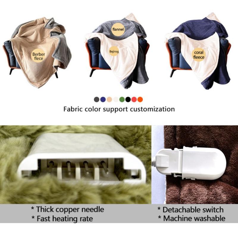Обогреваемое Зимнее Теплое Одеяло Домашний Офис Уличный Обогреватель Матрас Моющийся Носимый Электрическое Одеяло Автоматический Контроль Постоянной Температуры Постельное Белье