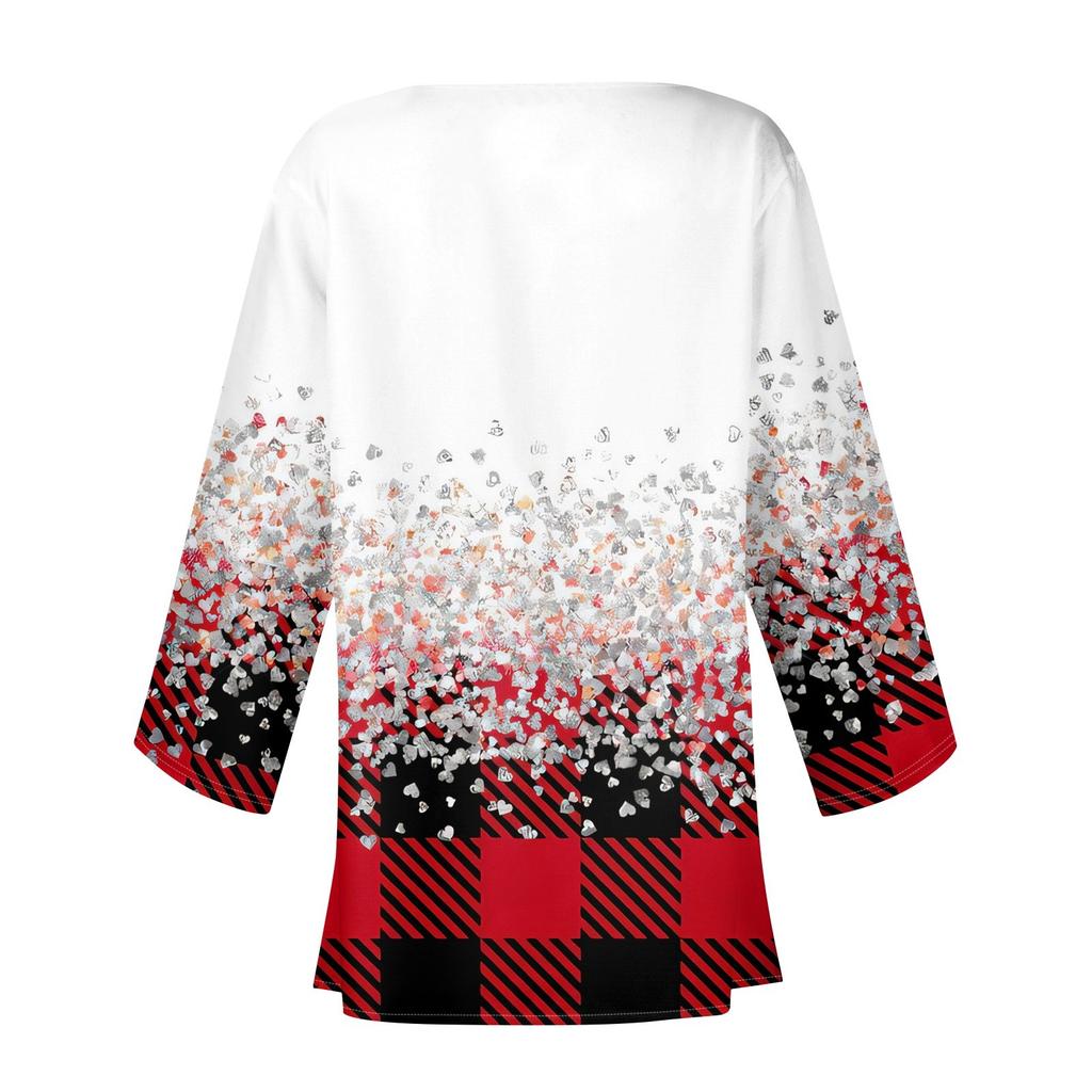 Женская повседневная мода Caot с рождественским принтом Легкая куртка средней длины Кардиган