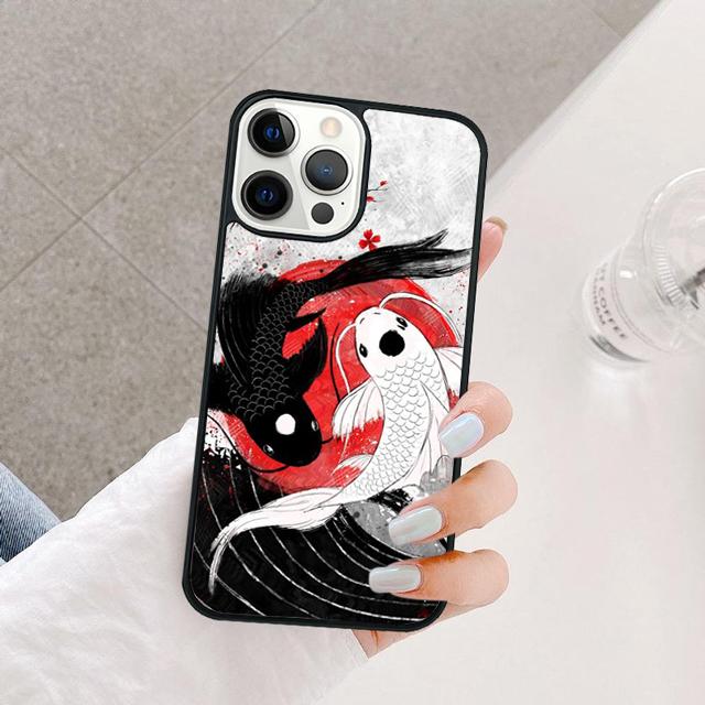 Чехол для телефона с изображением рыбы карпа для iPhone 17 Air 15 16e 14 13 12 Pro Max 11 Pro Max Plus Coque Shell