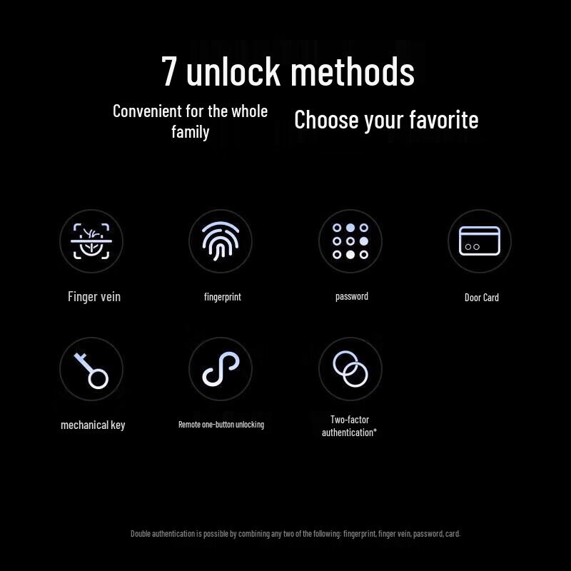 KAADAS Z6 Pro Smart Finger Vein Door Lock with Smart Peephole
