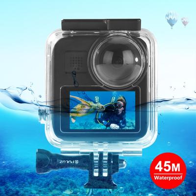 PULUZ 45-метровый подводный водонепроницаемый чехол для дайвинга с корпусом для GoPro MAX, с пряжкой, базовым креплением и винтом