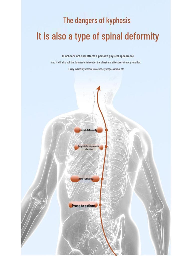 Smart Posture Corrector for Students and Adults - Anti-Hunchback Support for Better Alignment