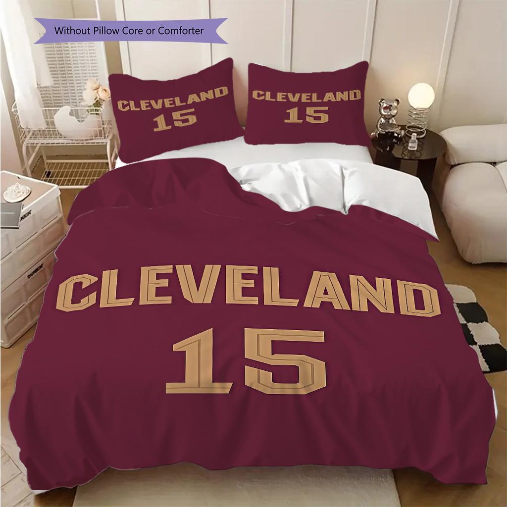 Cleveland Spirit Bedding(1 * duvet cover + 2 * pillowcase, without core) Bedding set Christmas birthday gift Duvet cover and pillowcase