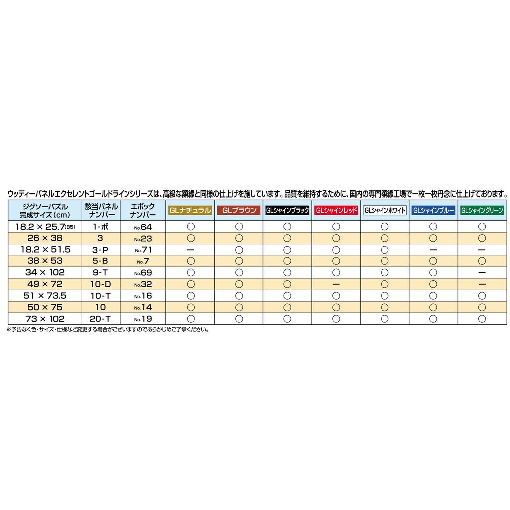 Epoch Деревянная рамка для пазла Панель Вуди Отличная Золотая линия Золотой молдинг Блестящий Черный x Подвесной Талон с очками Защита ячейки УФ Рамка для картины-пазла [Сделано