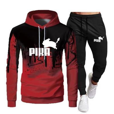 Женский спортивный костюм с длинными рукавами, комплект из 2 предметов, толстовки с длинными рукавами для Pika, женский пуловер с капюшоном, толстовка, верхняя куртка, пальто