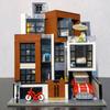 Street View Modern Villas Modular Building Blocks Creative Expert Style House Model Bricks Toys for Boy Gift