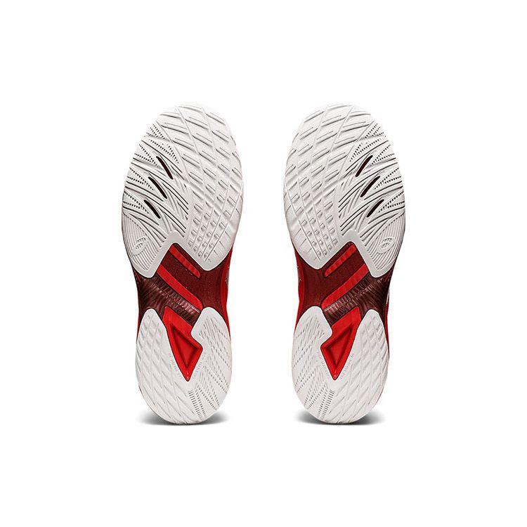 Asics V-Swift FF 3 Fabric Leather Low-Top Training Shoes Men Sneakers White Red 1053A042-101