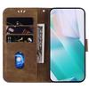 For Xiaomi 14T Pro Wallet Case Tiger Imprint Leather Shockproof Phone Cover