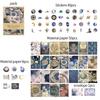 100 шт./упак. Винтажные наклейки Материал бумага Скрапбукинг Творческий DIY Альбом для дневника Материалы DIY Принадлежности для Junk Journal