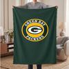 Green Bay Packers Soft Warm Flannel Blankets Comfortable Blanket for Home Decoration Gifting