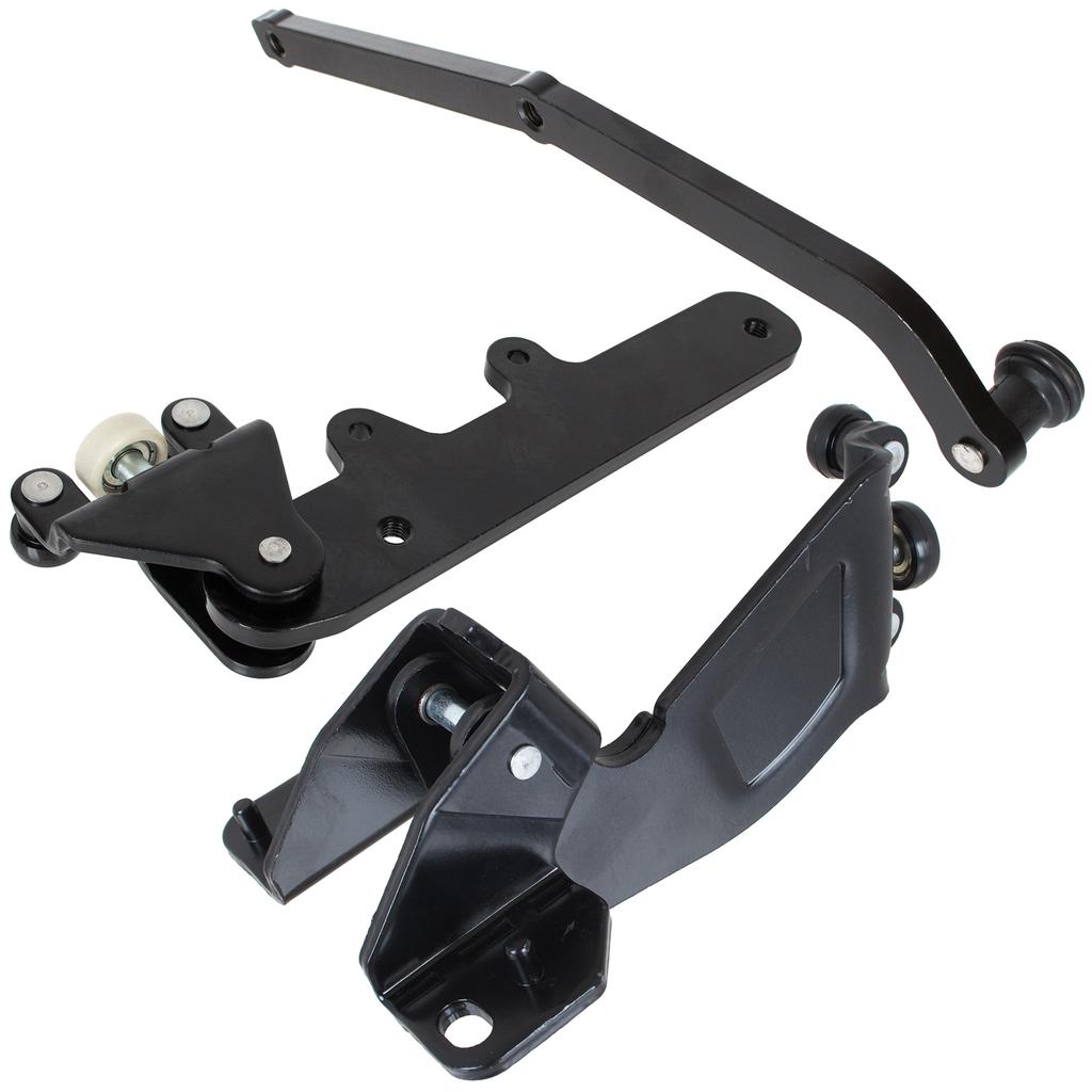 Fiat Doblo 2010- Right Sliding Side Door Trolley Bottom + Middle + Up 3 Pcs. Set