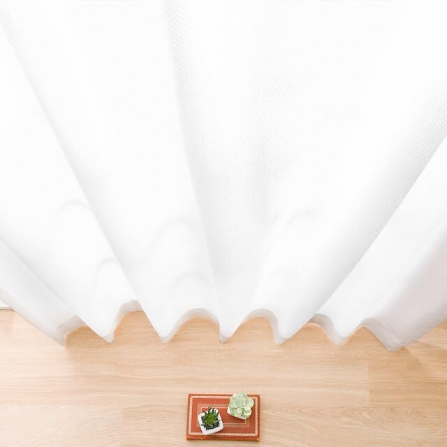 Нитори (НИТОРИ) Декоративные кружевные шторы Deco Home с теплозащитой и защитой от посторонних взглядов, ширина 100 см х длина 188 см, 2 панели, PL DH26 5734454