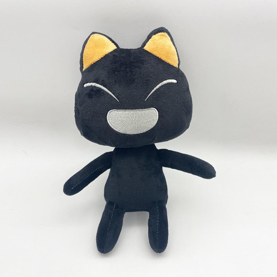 Милая Плюшевая Игрушка Кот Торо Иноуэ Пара Черно-Белый Кот Плюшевая Игрушка Улыбающиеся Мультяшные Животные Куклы Украшение Комнаты Подарок на День Рождения