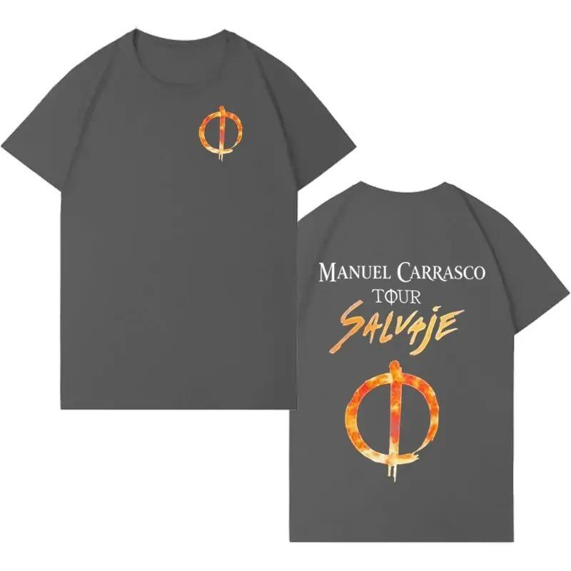Unisex Women Cotton Cozy Casual Oversized T Shirt Hip Hop Tshrits Rapper Unisexuel Carrasco Salvaje Tour Hot Sale High Quality Tshirt