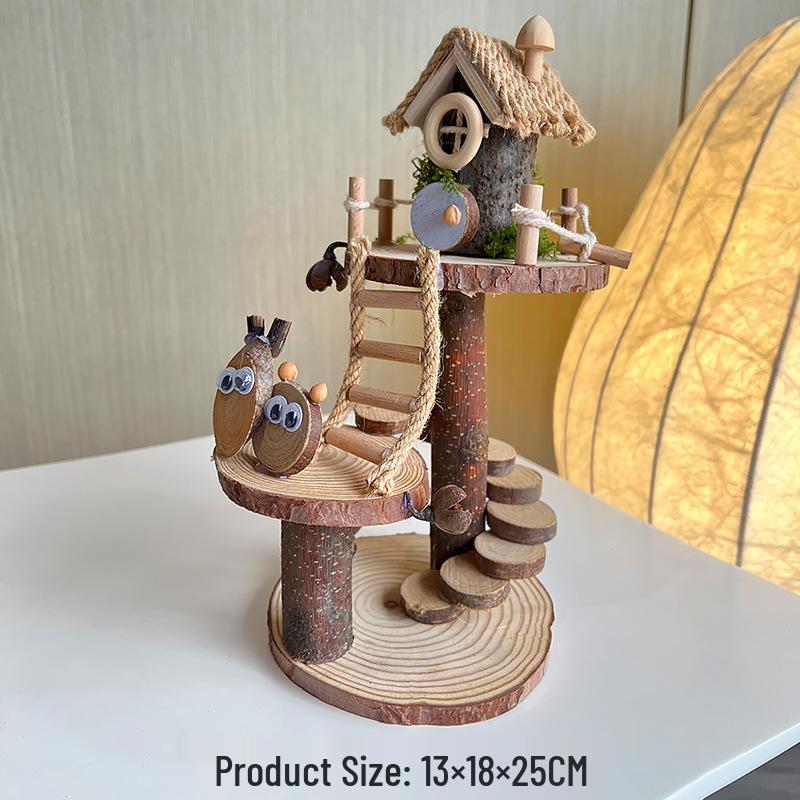 Маленький домик на дереве DIY-набор: Полуфабрикат деревянной игрушки для творческой сборки в детском саду