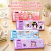 Large Capacity Pencil Case Password Lock Stationery Organizer Cartoon Stationery Box  Kids