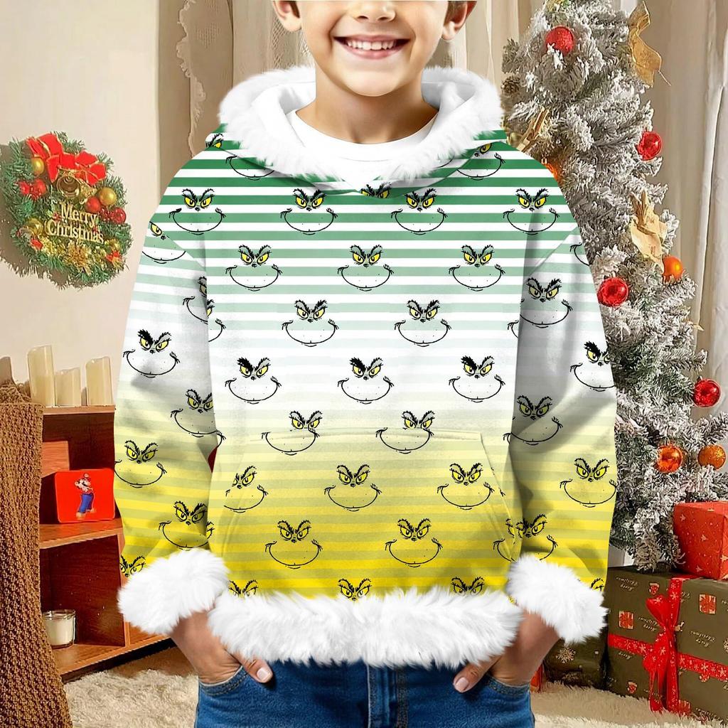 Детский свитшот для девочек и мальчиков, с длинным рукавом, легкая повседневная толстовка с капюшоном, свободный удобный свитшот