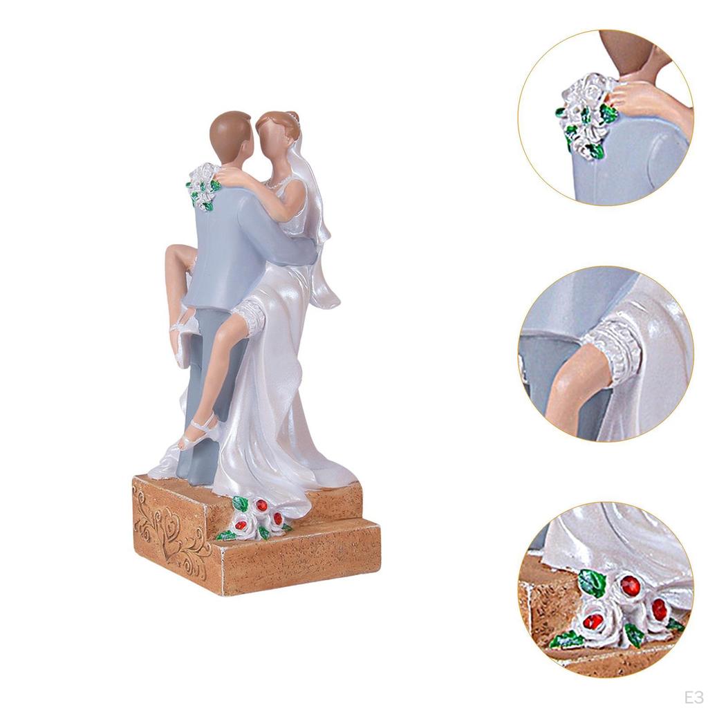 Wedding Cake Topper Bride and Groom Figurine Decoration Dolls for