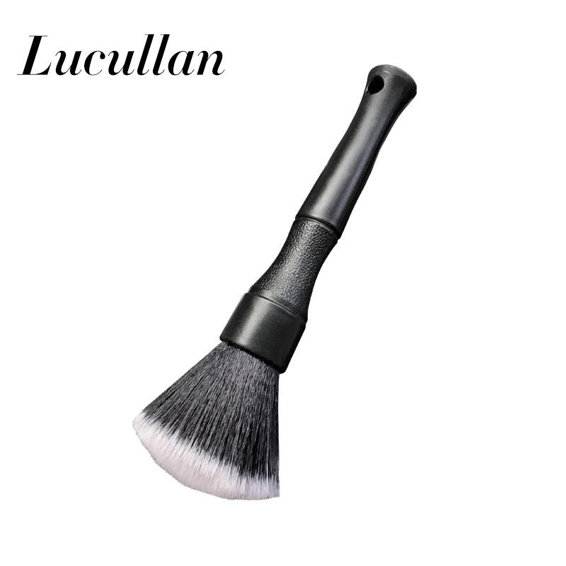 Ультрамягкая щетка для мытья Lucullan, сверхплотная щетка для мытья салона автомобиля с синтетической щетиной, щетка для мытья приборной панели автомобиля