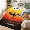 Custom Name Owl Art Living Room Non-Slip Area Rug Soft Carpet for Bedroom Kids Playroom Sofa Office Home Decor Doormat