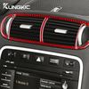 Для Porsche Cayenne 2003 2004 2005 2006 2007 2008 2009 2010 Настоящее Мягкое Углеродное Волокно LHD RHD Наклейка на Центральный Воздуховод Аксессуары
