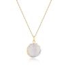 Crystal Raw Stone Purification and Good Luck Natural Stone Necklace for Women [COAI]