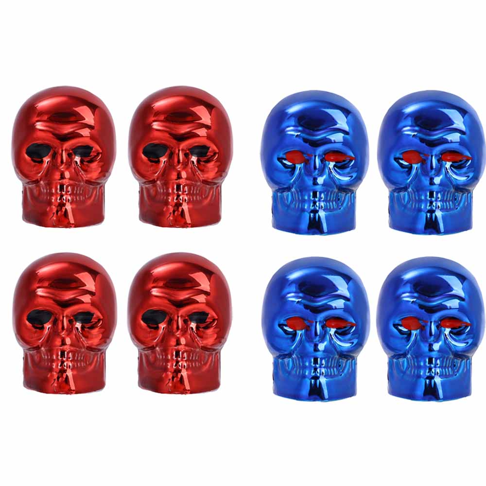 Крышка клапана автомобиля в виде черепа, колеса мотоцикла, шины, антикоррозийный медный сердечник, декоративная крышка штока клапана Шредера