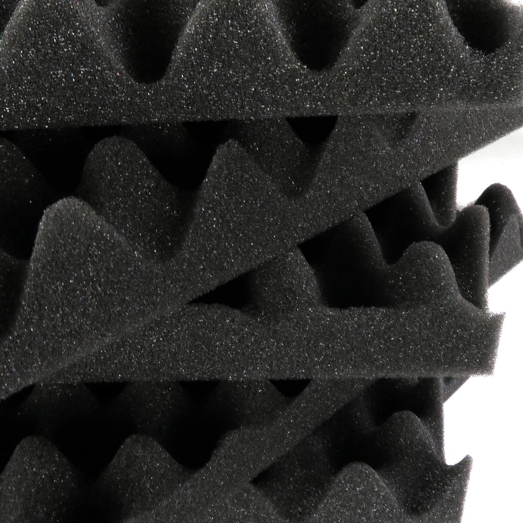 Muslady 12PCS 30 * 30 * 5cm Acoustic Foam Panels Egg Foam Pad Sound Isolation Foam for Home Studio