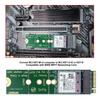 NFHK WiFi Riser Card NGFF Key-E Wireless Networking Card to M.2 NGFF Key-M NVME SSD Adapter Compatible with Wifi6 WIFI7