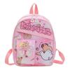 Printed Children Capybara Backpack Breathable Lightweight Cute Schoolbag Cartoon