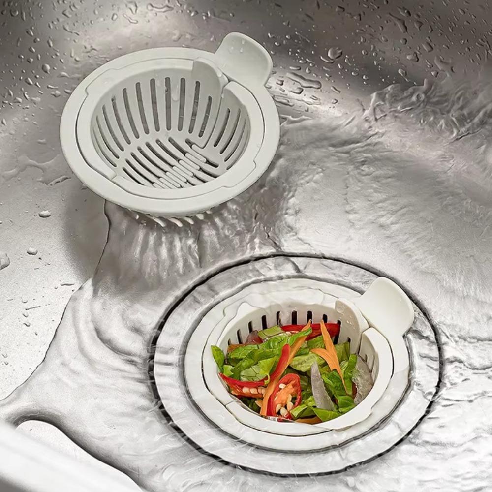 10pcs Round Shape Sink Drain Strainer Hair Filtration Filter Grid Cover For Home Kitchen