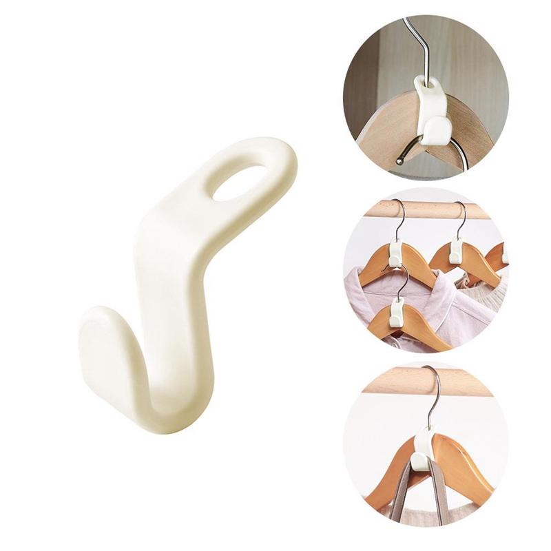 10/20 Pcs Clothes Hanger Connect Hooks for Hanger Wardrobe Closet Organizer Mini Storage Hook Wardrobe Clothes Coat Organizer Rack