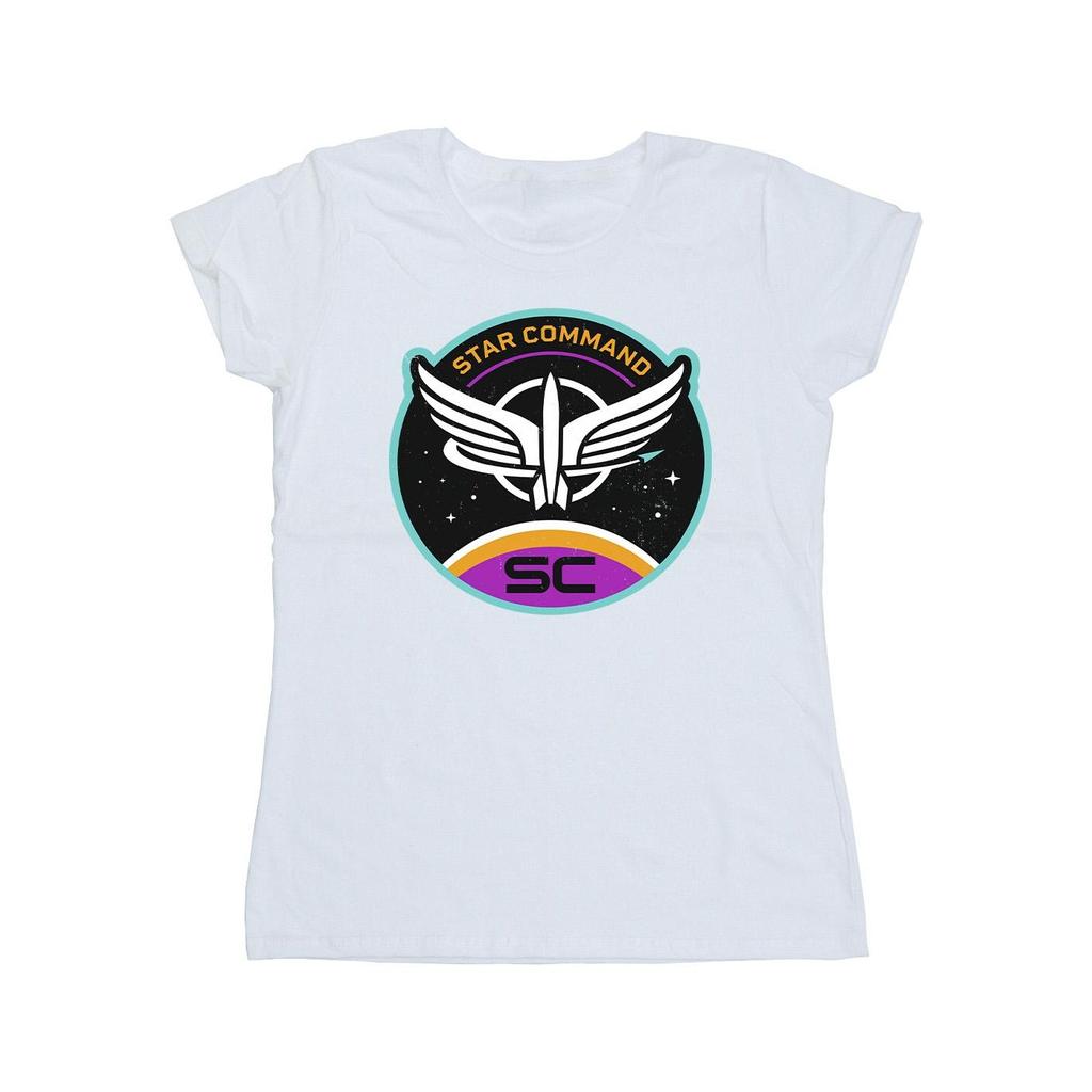 Disney Womens/Ladies Lightyear Star Command Circle Cotton T-Shirt