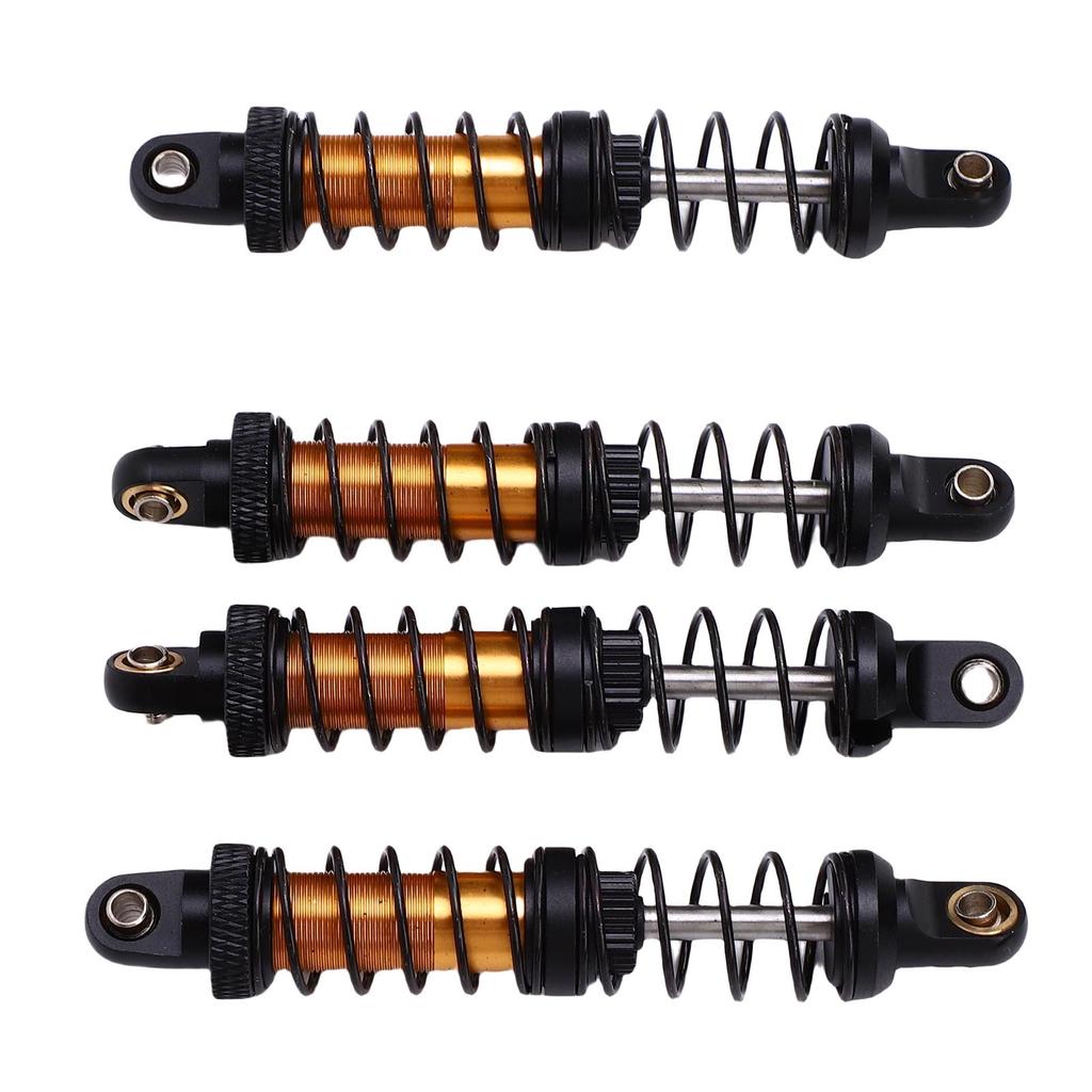 4PCS RC Metal Shock Absorber Dampers Double Section Spring Alloy 1 10 Scale RC Car Shock Absorber Gold