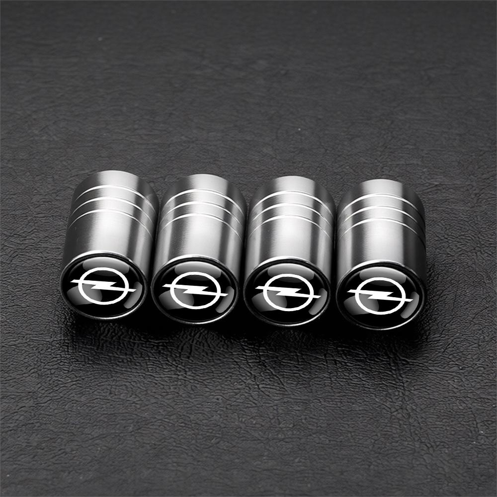 4Pcs Car Styling Metal Wheel Tire Valve Caps Tyre Stem Cover For Opel Astra Mokka Zafira Vectra OPC Insignia Vivaro Corsa Adam