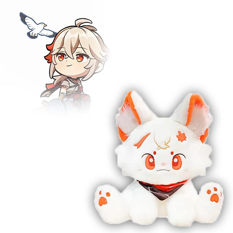 2 Sizes and Styles Cartoon Game Genshin Plush Toy Soft Anime Figure Venti Cat Cosplay Peripheral Plushie Accompany Doll Kid Gift