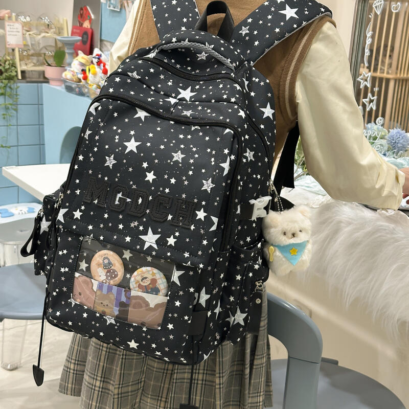 Junior High School Schoolbag Women's Large Capacity Lightweight Backpack