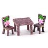 Accessories DIY Gifts Table and Chairs Micro Landscape Garden Furniture Ornament Mini Miniature