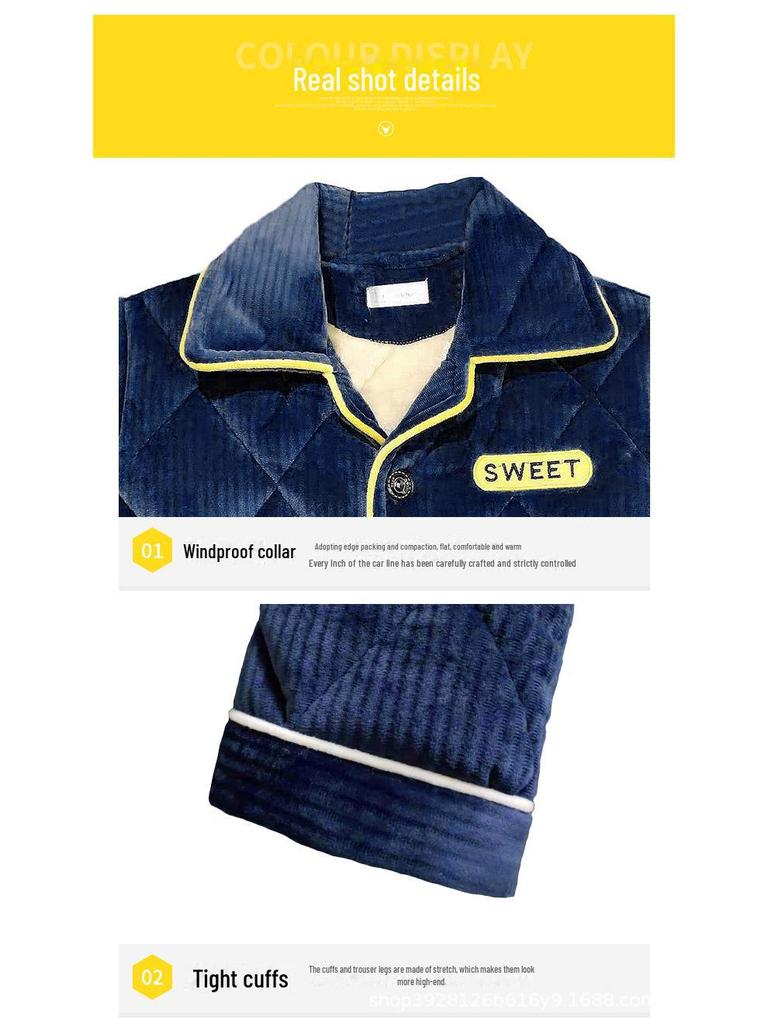 Очень плотная зимняя фланелевая пижама для мальчиков - теплая цельная для детей среднего и большого размера