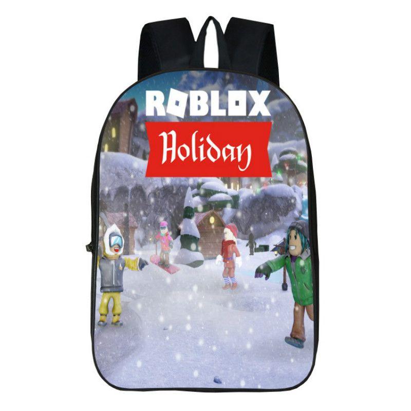 Школьный рюкзак Roblox для детей с большой вместимостью и прочным полиэстеровым материалом