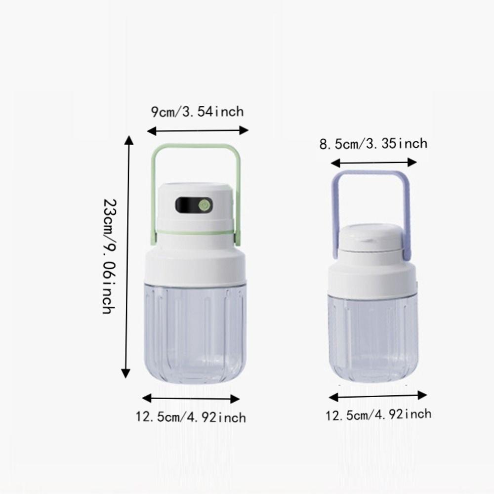 with Two Lids Electric Fruit Blender Cordless Automatic Juicing Cup BPA-Free Smoothie Maker Home