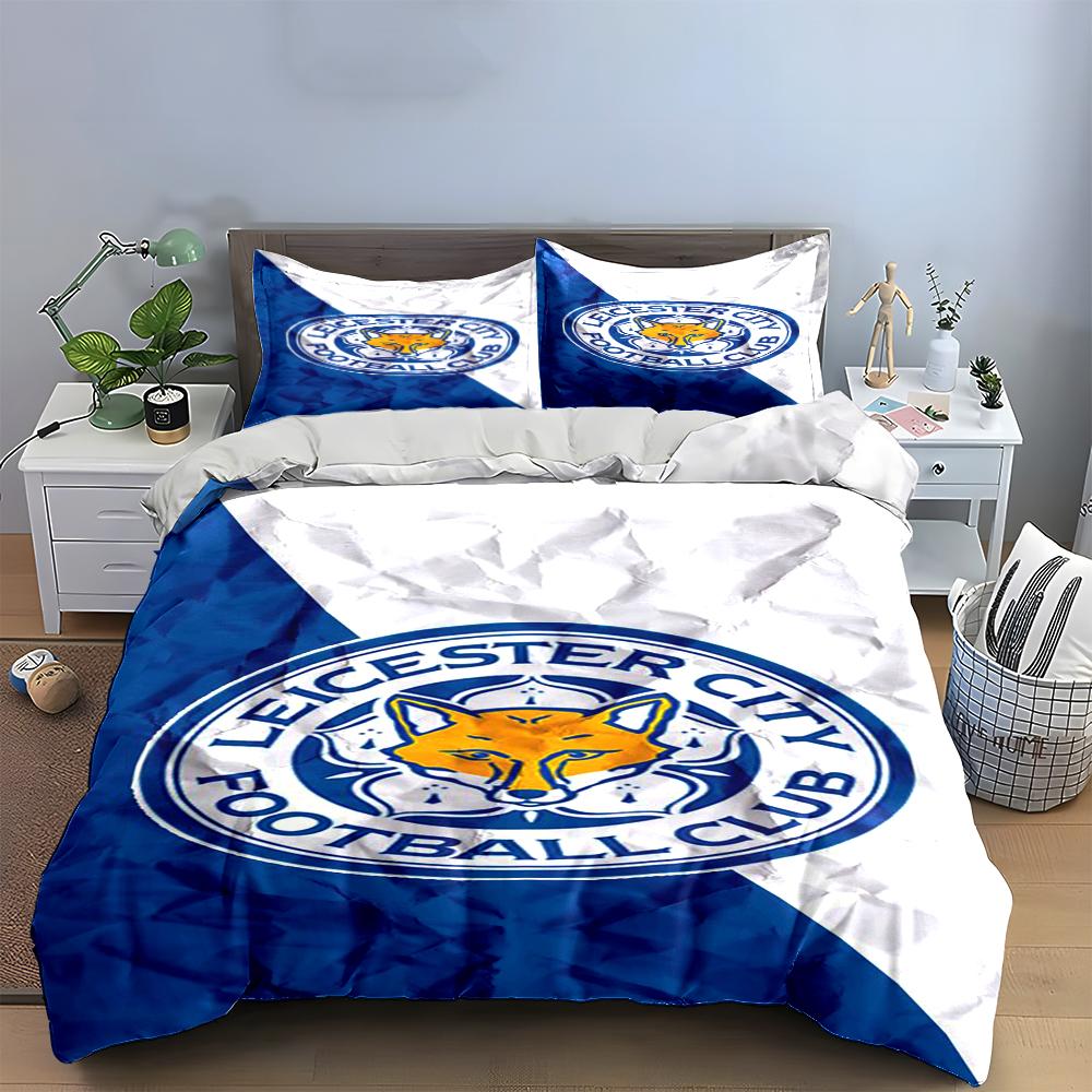 Leicester City Football Club Bedding Set Bedding set (1 duvet cover, 2 pillowcases, duvet not included)