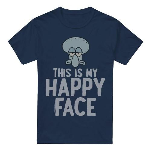 SpongeBob SquarePants Mens Happy Face T-Shirt