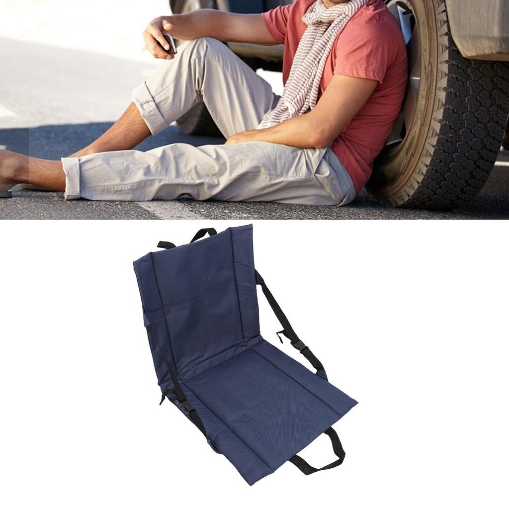 Портативная подушка для сиденья стадиона, складная подушка из ткани Оксфорд для улицы со спинкой для спортивных мероприятий