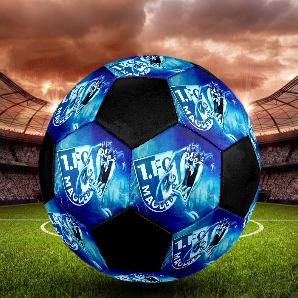 1pc 1. FC Magdeburg Soccer Ball Size 5 Indoor Soccer Ball Fashion Colorful Backyard Game - Great For Sports Fans Gift HE2