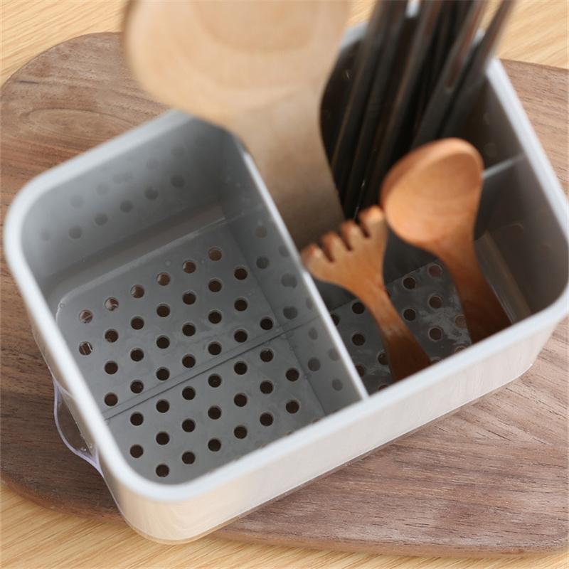 Double Layer Detachable Chopsticks Cage Multifunctional Spoon Fork Storage Holder Cutlery Drain Rack Organizer Kitchen Utensils