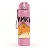 1PC CHIMKIN Cartoon Chicken 750ml Color Plastic Sports Water Bottle Leakproof Flip Straw Lid Suitable for Sports Office Home Use